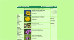 Desktop Screenshot of natur-lexikon.com